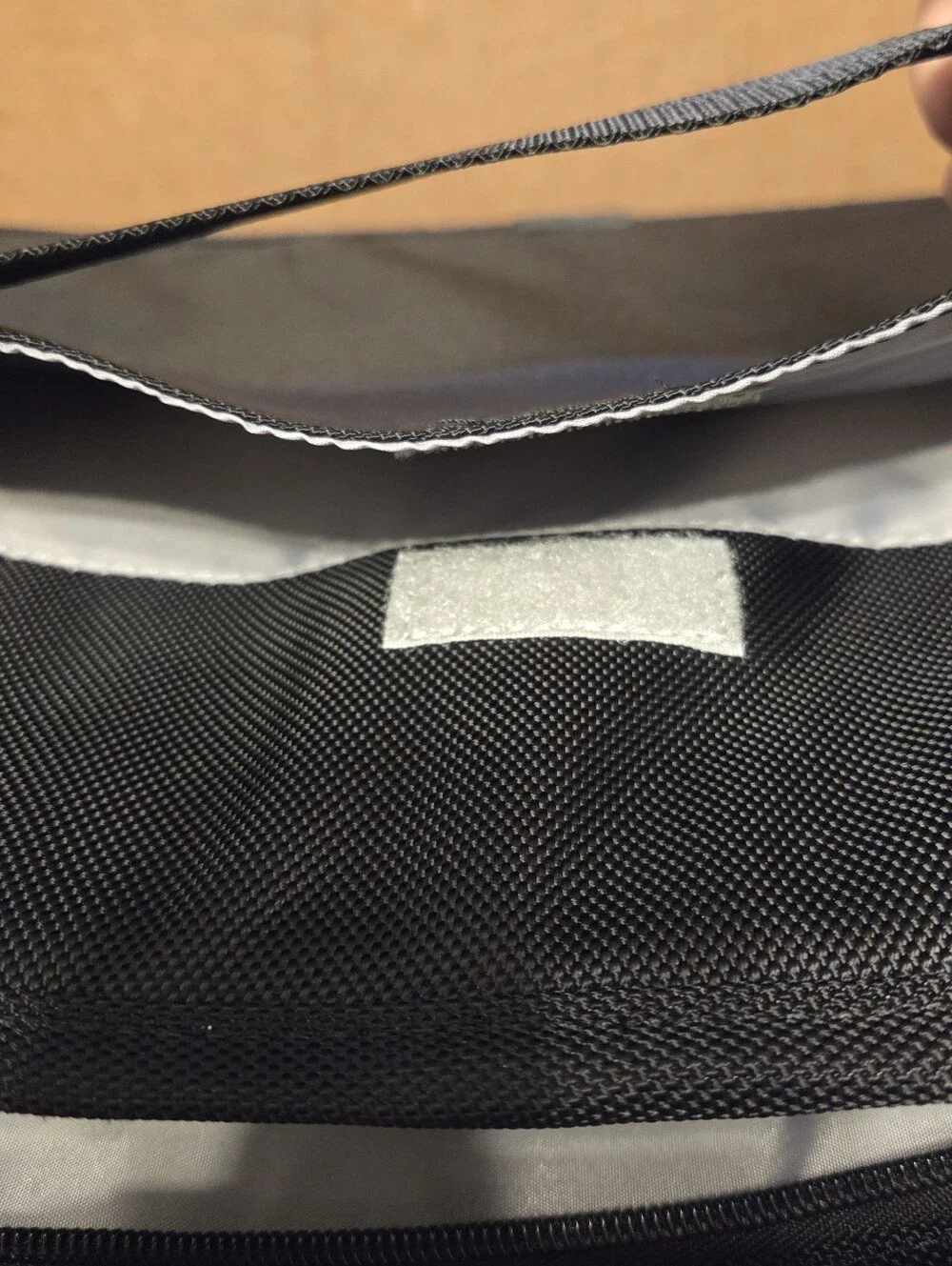 Lands' End Black Business Briefcase Laptop Bag Multi Compartment Professional Wo